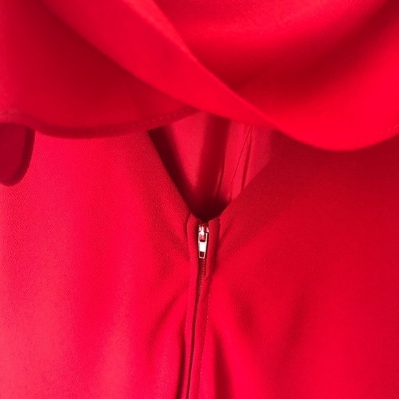 Kiki red formal back draped dress Size XXL - Picture 7 of 8